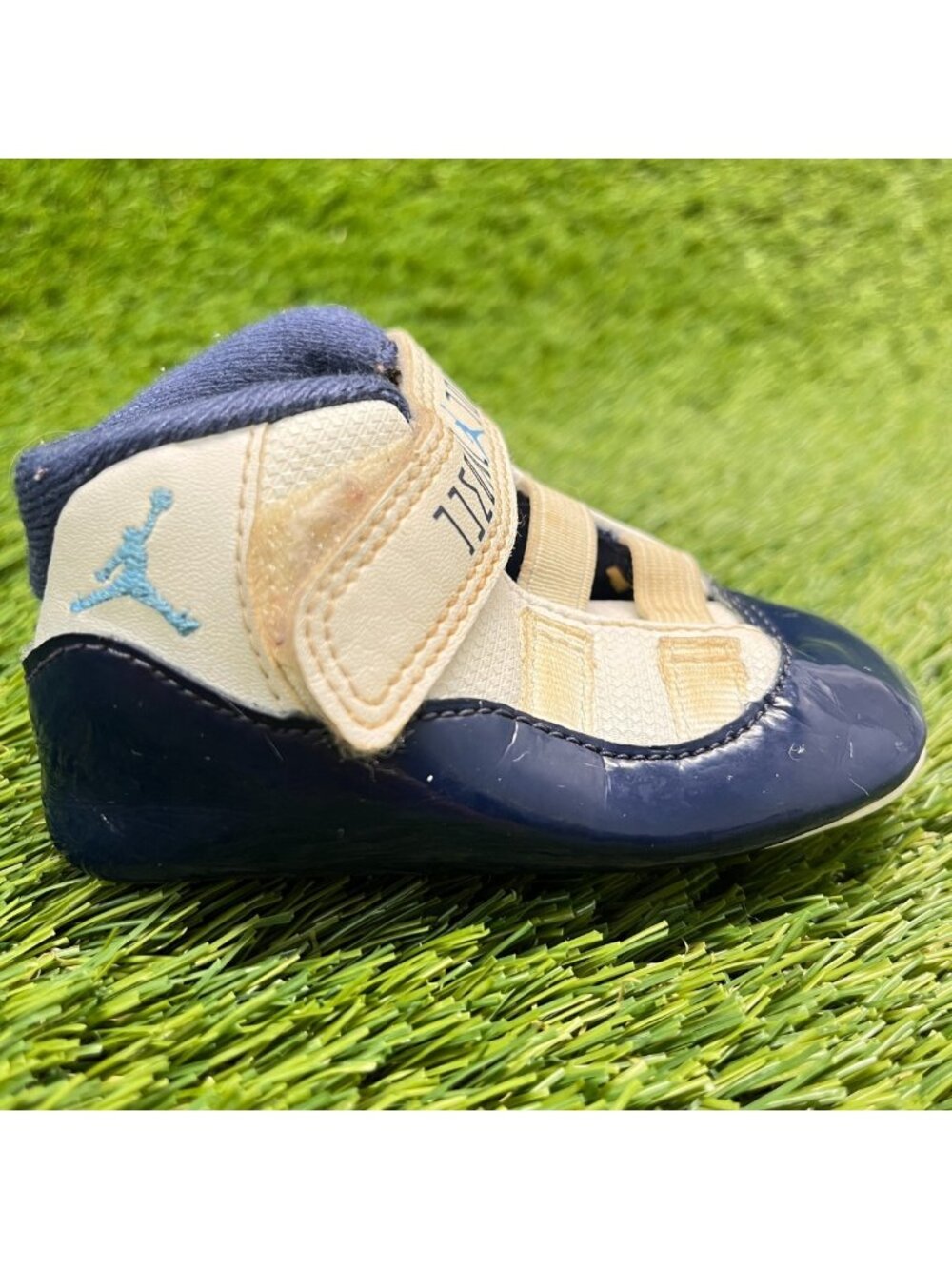 Nike Air Jordan 11 Retro Toddler Size 3C Blue Athletic Leather Shoes Sneakers
